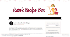 Desktop Screenshot of katerecipebox.com