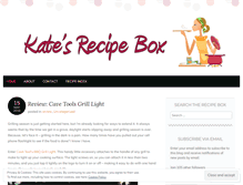 Tablet Screenshot of katerecipebox.com